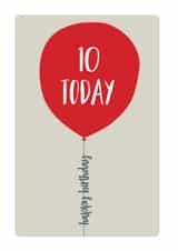 10 tenth Birthday Card 8750 created by Spotty N Stripy