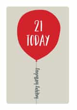 21st twentyfirst Birthday Card 8753 created by Spotty N Stripy