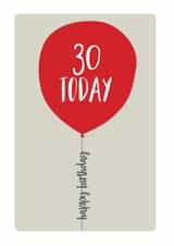 thirtieth 30th Birthday Card 8754 created by Spotty N Stripy