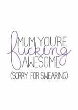 mothers funny Mothers Day Card 31204 created by Sioux Alice