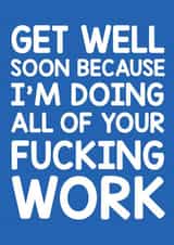 Get Well Funny Get Well Card 8511 created by Thirty Mussels