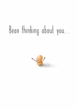 bean thinking Thinking of you Card 8827 created by Claire Thomson