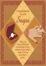 SagaiCard EngagementCard Card 31301 created by Personalised Celebrations