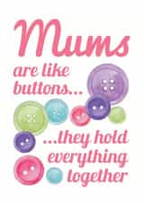 Mums like Mothers Day Card 8867 created by Duckduckle Design