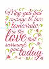 sympathy bereavement Thinking of you Card 8869 created by Duckduckle Design