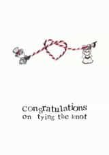 Tie the knot wedding card created by VICKI BRETT