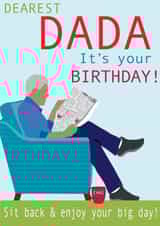 dada Grandfather Birthday Card 8837 created by Personalised Celebrations