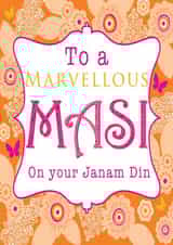 Aunt masi Birthday Card 31309 created by Personalised Celebrations