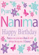 nani rani Birthday Card 31310 created by Personalised Celebrations