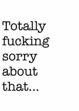 Sorry adult Sorry Card 9004 created by If Dogs Could Fly