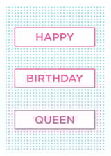 GAy Queen Birthday Card 30988 created by Thirty Mussels