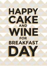 wine cake Birthday Card 31641 created by Lovely Cuppa