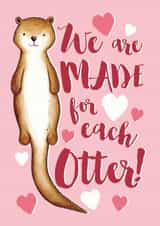 otter cute Love & Friendship Card 9189 created by Alexia Claire