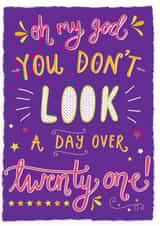 birthday typography Birthday Card 7798 created by Katie Ruby Illustration