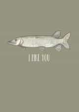 Funny Pike Love Card created by Becka Griffin