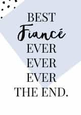 Best Fiance ever the end card created by Oh So Serendipity