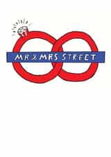 London Underground wedding card created by A Ray of Sunshine Cards