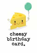 Cheesy birthday card created by Mrs Best Paper Co.