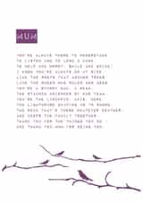 Heartfelt Birthday Card - A Poem For Mum created by Joanna Miller