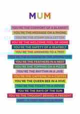 Heartfelt Special Mum Poem Card - Perfect For Mother's Day Or Her Birthday created by Joanna Miller