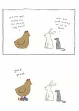 easter hen Easter Card 6556 created by Redback Cards