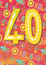 40 40th Birthday Card 7991 created by Double Thumbs Up!