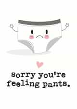 pants Male Get Well Card 5944 created by Mrs Best Paper Co.