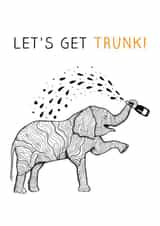 drunk funny Birthday Card 6127 created by The Card Compony