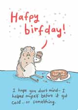 cake hamster Birthday Card 2921 created by Sarah Ray