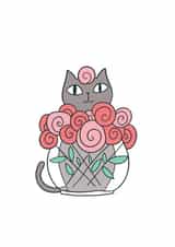 cat kitty Just because Card 1187 created by Anna Alekseeva