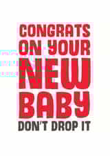 Female Male New Baby Card 8968 created by Mostly Beautiful