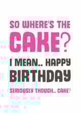 Adult Funny Birthday Card 8969 created by Mostly Beautiful