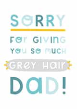Grey hair dad card created by Joanne Hawker