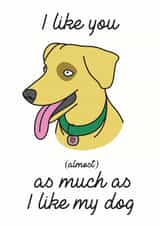 dog animal Anniversary Card 31795 created by Peabody Studio