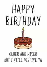 birthday cake Birthday Card 31797 created by Peabody Studio