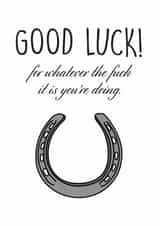 good luck Good Luck Card 9331 created by Peabody Studio