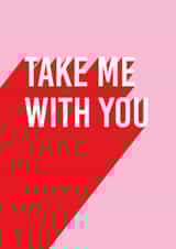 Take me with you new job card created by Twin Pines Creative
