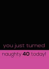 40 Female Birthday Card 30812 created by Rabal