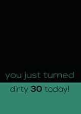 30 Male Birthday Card 30813 created by Rabal