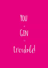 funny gin Birthday Card 26860 created by Caryl Halstead