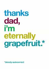 dad thanks Father's Day Card 9419 created by Wordplay Design