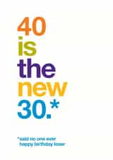 40 funny Birthday Card 9420 created by Wordplay Design