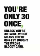 30 funny Birthday Card 9423 created by Wordplay Design