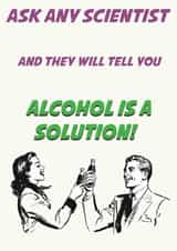 science alcohol Birthday Card 31950 created by UraCard