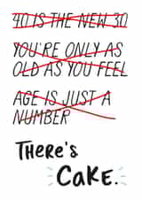 40th birthday Birthday Card 7563 created by Chelsey Adams