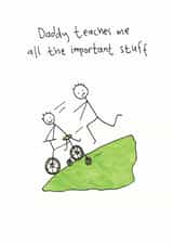 bike riding Father's Day Card 6065 created by Greetings by Nibby Williams