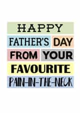 Funny Father's Day Card For Dad - Cheeky Unique Father's Day Card created by SixElevenCreations