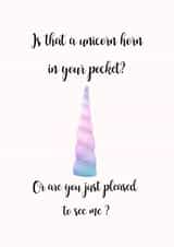 unicorn horn Anniversary Card 32010 created by Dirty Designs