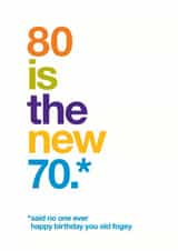 80 funny Birthday Card 9434 created by Wordplay Design