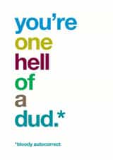 dad dude Father's Day Card 31856 created by Wordplay Design